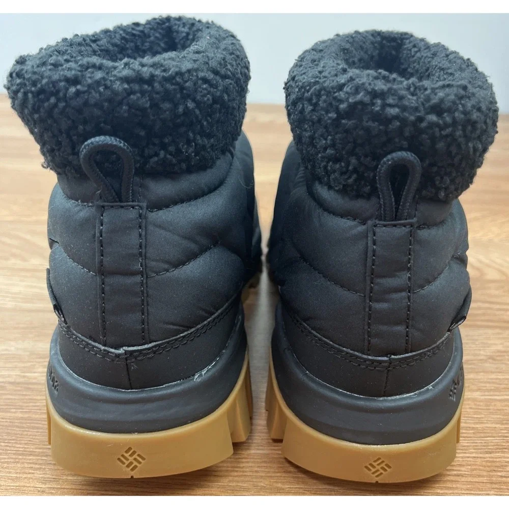 Columbia Snowtrot Shorty Boots Winter Snow Puffer Women's Size 9 Black NEW